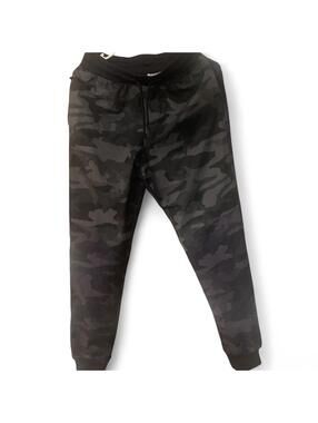 Under Armour Black and Grey Camo Joggers - Small